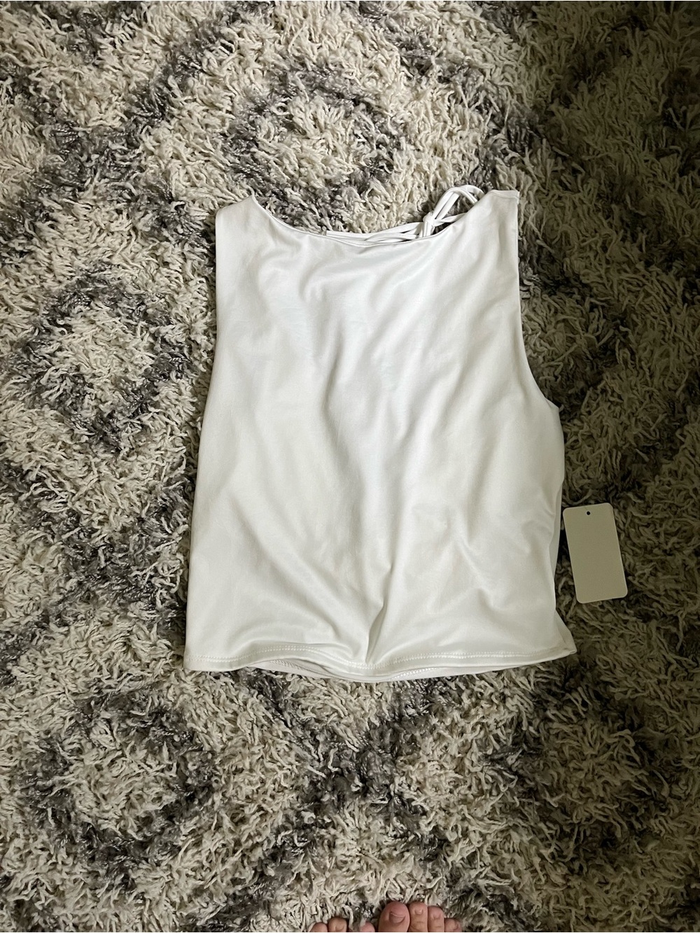 Women’s White Backless top
